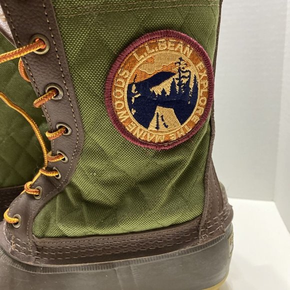 LL Bean Rangely Pac Quilted Patch Duck Boots Maine USA Mens 7 Signature Line main image 6